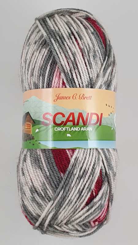 James C Brett - Scandi Croftland Aran - A301 Shepherds Delight